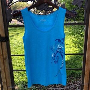 Crazy Shirts blue graphic print tank size S